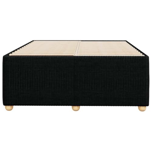 HEFZGDB Bettgestell ohne Matratze Schwarz 120x200 cm Stoff Daybed Bed Frame Familienbett Einzelbetten für Wohnbereich Schlafzimmer Herberge Gästezimmer HEFZGDB Bettgestell ohne Matratze Schwarz 120x200 cm Stoff Daybed Bed Frame Familienbett Einzelbetten für Wohnbereich Schlafzimmer Herberge Gästezimmer von HEFZGDB