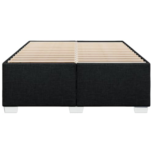 HEFZGDB Bettgestell ohne Matratze Schwarz 140x190 cm Stoff Bette Gästebett Bettgestell Bettrahmen für Gästezimmer Schlafzimmer Wohnbereich Herberge HEFZGDB Bettgestell ohne Matratze Schwarz 140x190 cm Stoff Bette Gästebett Bettgestell Bettrahmen für Gästezimmer Schlafzimmer Wohnbereich Herberge von HEFZGDB