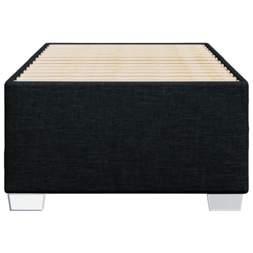 HEFZGDB Bettgestell ohne Matratze Schwarz 90x200 cm Stoff Bette Gästebett Bettgestell Bettrahmen für Gästezimmer Schlafzimmer Wohnbereich Herberge HEFZGDB Bettgestell ohne Matratze Schwarz 90x200 cm Stoff Bette Gästebett Bettgestell Bettrahmen für Gästezimmer Schlafzimmer Wohnbereich Herberge von HEFZGDB
