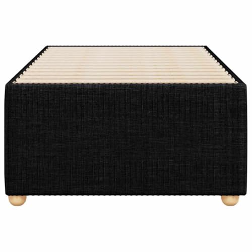 HEFZGDB Bettgestell ohne Matratze Schwarz 90x200 cm Stoff Daybed Bed Frame Familienbett Einzelbetten für Wohnbereich Schlafzimmer Herberge Gästezimmer HEFZGDB Bettgestell ohne Matratze Schwarz 90x200 cm Stoff Daybed Bed Frame Familienbett Einzelbetten für Wohnbereich Schlafzimmer Herberge Gästezimmer von HEFZGDB