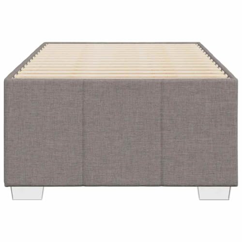 HEFZGDB Bettgestell ohne Matratze Taupe 100x200 cm Stoff Double Bed Gästebett Bettgestell Einzelbett für Herberge Schlafzimmer Gästezimmer Wohnbereich HEFZGDB Bettgestell ohne Matratze Taupe 100x200 cm Stoff Double Bed Gästebett Bettgestell Einzelbett für Herberge Schlafzimmer Gästezimmer Wohnbereich von HEFZGDB