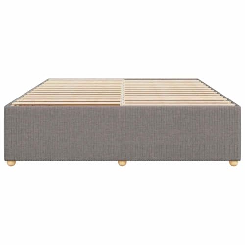 HEFZGDB Bettgestell ohne Matratze Taupe 200x200 cm Stoff Daybed Bed Frame Familienbett Einzelbetten für Wohnbereich Schlafzimmer Herberge Gästezimmer HEFZGDB Bettgestell ohne Matratze Taupe 200x200 cm Stoff Daybed Bed Frame Familienbett Einzelbetten für Wohnbereich Schlafzimmer Herberge Gästezimmer von HEFZGDB