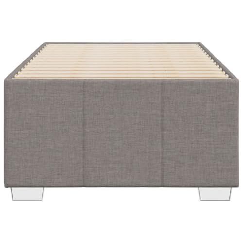 HEFZGDB Bettgestell ohne Matratze Taupe 80x200 cm Stoff Double Bed Gästebett Bettgestell Einzelbett für Herberge Schlafzimmer Gästezimmer Wohnbereich HEFZGDB Bettgestell ohne Matratze Taupe 80x200 cm Stoff Double Bed Gästebett Bettgestell Einzelbett für Herberge Schlafzimmer Gästezimmer Wohnbereich von HEFZGDB