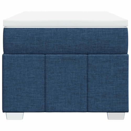 HEFZGDB Boxspringbett mit Matratze Blau 100x200 cm Stoff Bette Gästebett Bed Frame Einzelbetten für Herberge Schlafzimmer Wohnbereich Gästezimmer HEFZGDB Boxspringbett mit Matratze Blau 100x200 cm Stoff Bette Gästebett Bed Frame Einzelbetten für Herberge Schlafzimmer Wohnbereich Gästezimmer von HEFZGDB