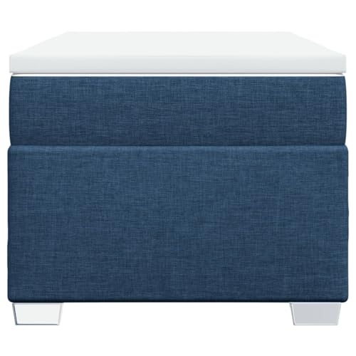 HEFZGDB Boxspringbett mit Matratze Blau 100x200 cm Stoff Double Bed Gästebett Bed Frame Bettrahmen für Wohnbereich Gästezimmer Herberge Schlafzimmer HEFZGDB Boxspringbett mit Matratze Blau 100x200 cm Stoff Double Bed Gästebett Bed Frame Bettrahmen für Wohnbereich Gästezimmer Herberge Schlafzimmer von HEFZGDB