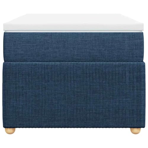 HEFZGDB Boxspringbett mit Matratze Blau 100x200 cm Stoff Jugendbett Bettgestell Bed Frame Bettrahmen für Gästezimmer Wohnbereich Herberge Schlafzimmer HEFZGDB Boxspringbett mit Matratze Blau 100x200 cm Stoff Jugendbett Bettgestell Bed Frame Bettrahmen für Gästezimmer Wohnbereich Herberge Schlafzimmer von HEFZGDB