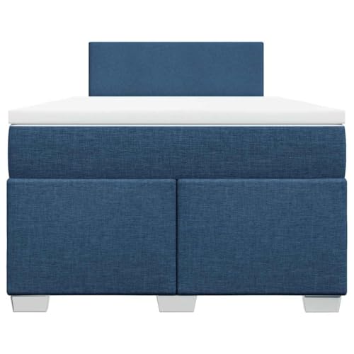 HEFZGDB Boxspringbett mit Matratze Blau 120x190 cm Stoff Ehebett Bettgestell Einzelbetten Doppelbett für Schlafzimmer Herberge Wohnbereich Gästezimmer HEFZGDB Boxspringbett mit Matratze Blau 120x190 cm Stoff Ehebett Bettgestell Einzelbetten Doppelbett für Schlafzimmer Herberge Wohnbereich Gästezimmer von HEFZGDB