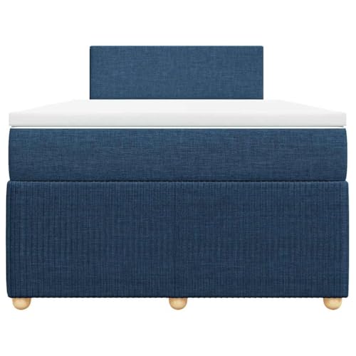 HEFZGDB Boxspringbett mit Matratze Blau 120x190 cm Stoff Ehebett Gästebett Einzelbetten Bettrahmen für Herberge Wohnbereich Schlafzimmer Gästezimmer HEFZGDB Boxspringbett mit Matratze Blau 120x190 cm Stoff Ehebett Gästebett Einzelbetten Bettrahmen für Herberge Wohnbereich Schlafzimmer Gästezimmer von HEFZGDB