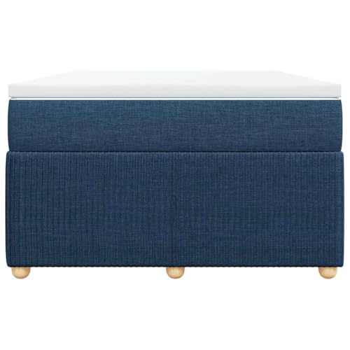 HEFZGDB Boxspringbett mit Matratze Blau 120x190 cm Stoff Jugendbett Bettgestell Bed Frame Bettrahmen für Gästezimmer Wohnbereich Herberge Schlafzimmer HEFZGDB Boxspringbett mit Matratze Blau 120x190 cm Stoff Jugendbett Bettgestell Bed Frame Bettrahmen für Gästezimmer Wohnbereich Herberge Schlafzimmer von HEFZGDB