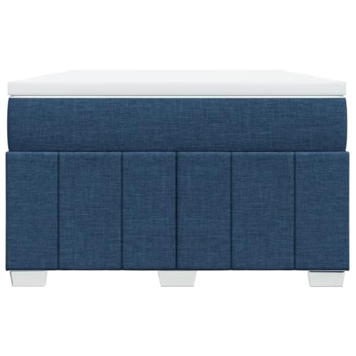 HEFZGDB Boxspringbett mit Matratze Blau 120x200 cm Stoff Bette Gästebett Bed Frame Einzelbetten für Herberge Schlafzimmer Wohnbereich Gästezimmer HEFZGDB Boxspringbett mit Matratze Blau 120x200 cm Stoff Bette Gästebett Bed Frame Einzelbetten für Herberge Schlafzimmer Wohnbereich Gästezimmer von HEFZGDB