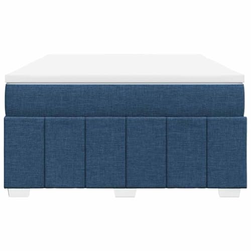 HEFZGDB Boxspringbett mit Matratze Blau 140x190 cm Stoff Bette Gästebett Bed Frame Einzelbetten für Herberge Schlafzimmer Wohnbereich Gästezimmer HEFZGDB Boxspringbett mit Matratze Blau 140x190 cm Stoff Bette Gästebett Bed Frame Einzelbetten für Herberge Schlafzimmer Wohnbereich Gästezimmer von HEFZGDB