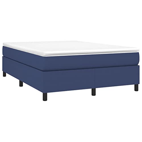 HEFZGDB Boxspringbett mit Matratze Blau 140x190 cm Stoff Jugendbett Gästebett Familienbett Bettrahmen für Wohnbereich Herberge Gästezimmer Schlafzimmer HEFZGDB Boxspringbett mit Matratze Blau 140x190 cm Stoff Jugendbett Gästebett Familienbett Bettrahmen für Wohnbereich Herberge Gästezimmer Schlafzimmer von HEFZGDB