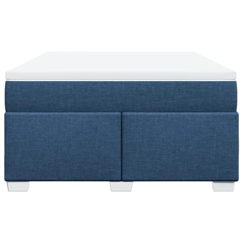 HEFZGDB Boxspringbett mit Matratze Blau 140x200 cm Stoff Double Bed Gästebett Bed Frame Bettrahmen für Wohnbereich Gästezimmer Herberge Schlafzimmer HEFZGDB Boxspringbett mit Matratze Blau 140x200 cm Stoff Double Bed Gästebett Bed Frame Bettrahmen für Wohnbereich Gästezimmer Herberge Schlafzimmer von HEFZGDB