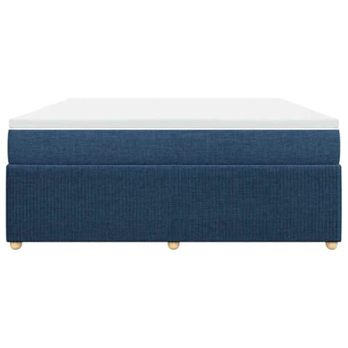 HEFZGDB Boxspringbett mit Matratze Blau 180x200 cm Stoff Jugendbett Bettgestell Bed Frame Bettrahmen für Gästezimmer Wohnbereich Herberge Schlafzimmer HEFZGDB Boxspringbett mit Matratze Blau 180x200 cm Stoff Jugendbett Bettgestell Bed Frame Bettrahmen für Gästezimmer Wohnbereich Herberge Schlafzimmer von HEFZGDB