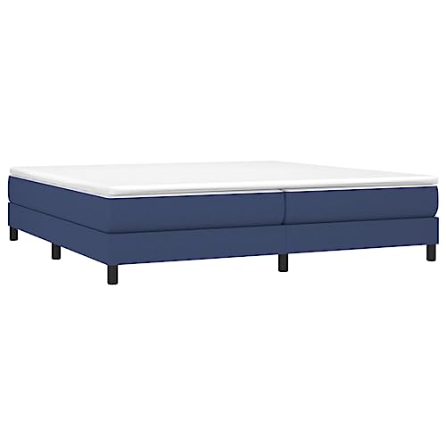 HEFZGDB Boxspringbett mit Matratze Blau 200x200 cm Stoff Jugendbett Gästebett Familienbett Bettrahmen für Wohnbereich Herberge Gästezimmer Schlafzimmer HEFZGDB Boxspringbett mit Matratze Blau 200x200 cm Stoff Jugendbett Gästebett Familienbett Bettrahmen für Wohnbereich Herberge Gästezimmer Schlafzimmer von HEFZGDB