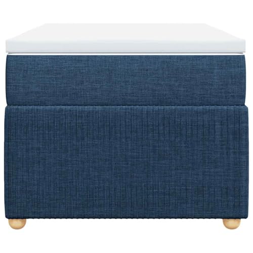 HEFZGDB Boxspringbett mit Matratze Blau 80x200 cm Stoff Jugendbett Bettgestell Bed Frame Bettrahmen für Gästezimmer Wohnbereich Herberge Schlafzimmer HEFZGDB Boxspringbett mit Matratze Blau 80x200 cm Stoff Jugendbett Bettgestell Bed Frame Bettrahmen für Gästezimmer Wohnbereich Herberge Schlafzimmer von HEFZGDB