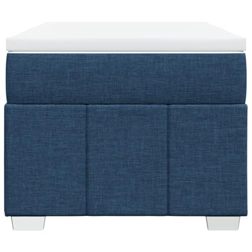 HEFZGDB Boxspringbett mit Matratze Blau 90x200 cm Stoff Bette Gästebett Bed Frame Einzelbetten für Herberge Schlafzimmer Wohnbereich Gästezimmer HEFZGDB Boxspringbett mit Matratze Blau 90x200 cm Stoff Bette Gästebett Bed Frame Einzelbetten für Herberge Schlafzimmer Wohnbereich Gästezimmer von HEFZGDB
