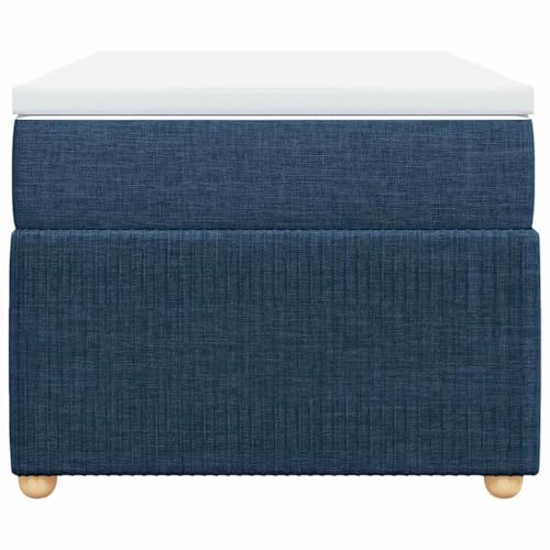 HEFZGDB Boxspringbett mit Matratze Blau 90x200 cm Stoff Jugendbett Bettgestell Bed Frame Bettrahmen für Gästezimmer Wohnbereich Herberge Schlafzimmer HEFZGDB Boxspringbett mit Matratze Blau 90x200 cm Stoff Jugendbett Bettgestell Bed Frame Bettrahmen für Gästezimmer Wohnbereich Herberge Schlafzimmer von HEFZGDB