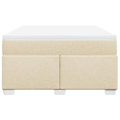 HEFZGDB Boxspringbett mit Matratze Creme 160x200 cm Stoff Double Bed Gästebett Bed Frame Bettrahmen für Wohnbereich Gästezimmer Herberge Schlafzimmer HEFZGDB Boxspringbett mit Matratze Creme 160x200 cm Stoff Double Bed Gästebett Bed Frame Bettrahmen für Wohnbereich Gästezimmer Herberge Schlafzimmer von HEFZGDB