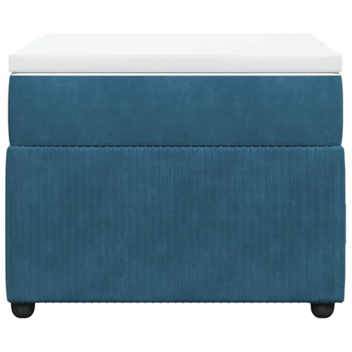 HEFZGDB Boxspringbett mit Matratze Dunkelblau 100x200 cm Samt Ehebett Bed Frame Familienbett Doppelbett für Gästezimmer Herberge Schlafzimmer Wohnbereich HEFZGDB Boxspringbett mit Matratze Dunkelblau 100x200 cm Samt Ehebett Bed Frame Familienbett Doppelbett für Gästezimmer Herberge Schlafzimmer Wohnbereich von HEFZGDB