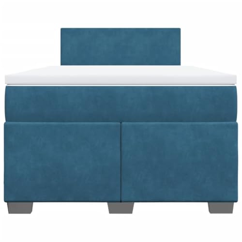 HEFZGDB Boxspringbett mit Matratze Dunkelblau 120x190 cm Samt Einzelbett Familienbett Einzelbetten Doppelbett für Schlafzimmer Gästezimmer Herberge Wohnbereich HEFZGDB Boxspringbett mit Matratze Dunkelblau 120x190 cm Samt Einzelbett Familienbett Einzelbetten Doppelbett für Schlafzimmer Gästezimmer Herberge Wohnbereich von HEFZGDB