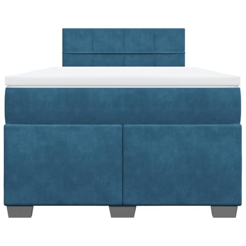HEFZGDB Boxspringbett mit Matratze Dunkelblau 120x190 cm Samt Einzelbett Familienbett Einzelbetten Doppelbett für Schlafzimmer Gästezimmer Herberge Wohnbereich HEFZGDB Boxspringbett mit Matratze Dunkelblau 120x190 cm Samt Einzelbett Familienbett Einzelbetten Doppelbett für Schlafzimmer Gästezimmer Herberge Wohnbereich von HEFZGDB