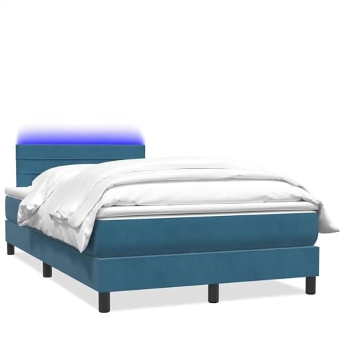 HEFZGDB Boxspringbett mit Matratze Dunkelblau 120x210 cm Samt Ehebett Bettgestell Familienbett Bettrahmen für Wohnbereich Herberge Schlafzimmer Gästezimmer HEFZGDB Boxspringbett mit Matratze Dunkelblau 120x210 cm Samt Ehebett Bettgestell Familienbett Bettrahmen für Wohnbereich Herberge Schlafzimmer Gästezimmer von HEFZGDB