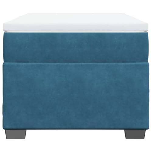 HEFZGDB Boxspringbett mit Matratze Dunkelblau 90x190 cm Samt Single Bed Bed Frame Familienbett Bettrahmen für Wohnbereich Herberge Gästezimmer Schlafzimmer HEFZGDB Boxspringbett mit Matratze Dunkelblau 90x190 cm Samt Single Bed Bed Frame Familienbett Bettrahmen für Wohnbereich Herberge Gästezimmer Schlafzimmer von HEFZGDB