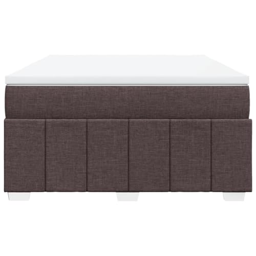 HEFZGDB Boxspringbett mit Matratze Dunkelbraun 140x200 cm Stoff Bette Gästebett Bed Frame Einzelbetten für Herberge Schlafzimmer Wohnbereich Gästezimmer HEFZGDB Boxspringbett mit Matratze Dunkelbraun 140x200 cm Stoff Bette Gästebett Bed Frame Einzelbetten für Herberge Schlafzimmer Wohnbereich Gästezimmer von HEFZGDB