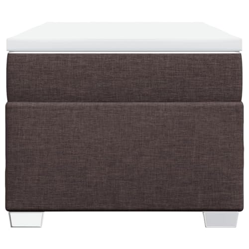 HEFZGDB Boxspringbett mit Matratze Dunkelbraun 90x190 cm Stoff Double Bed Gästebett Bed Frame Bettrahmen für Wohnbereich Gästezimmer Herberge Schlafzimmer HEFZGDB Boxspringbett mit Matratze Dunkelbraun 90x190 cm Stoff Double Bed Gästebett Bed Frame Bettrahmen für Wohnbereich Gästezimmer Herberge Schlafzimmer von HEFZGDB