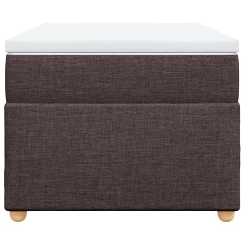 HEFZGDB Boxspringbett mit Matratze Dunkelbraun 90x190 cm Stoff Jugendbett Gästebett Bettgestell Single Bed für Schlafzimmer Herberge Gästezimmer Wohnbereich HEFZGDB Boxspringbett mit Matratze Dunkelbraun 90x190 cm Stoff Jugendbett Gästebett Bettgestell Single Bed für Schlafzimmer Herberge Gästezimmer Wohnbereich von HEFZGDB