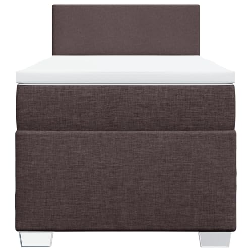 HEFZGDB Boxspringbett mit Matratze Dunkelbraun 90x200 cm Stoff Ehebett Bettgestell Einzelbetten Doppelbett für Schlafzimmer Herberge Wohnbereich Gästezimmer HEFZGDB Boxspringbett mit Matratze Dunkelbraun 90x200 cm Stoff Ehebett Bettgestell Einzelbetten Doppelbett für Schlafzimmer Herberge Wohnbereich Gästezimmer von HEFZGDB