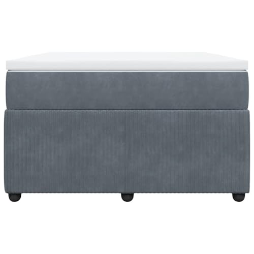HEFZGDB Boxspringbett mit Matratze Dunkelgrau 120x190 cm Samt Ehebett Bed Frame Familienbett Doppelbett für Gästezimmer Herberge Schlafzimmer Wohnbereich HEFZGDB Boxspringbett mit Matratze Dunkelgrau 120x190 cm Samt Ehebett Bed Frame Familienbett Doppelbett für Gästezimmer Herberge Schlafzimmer Wohnbereich von HEFZGDB