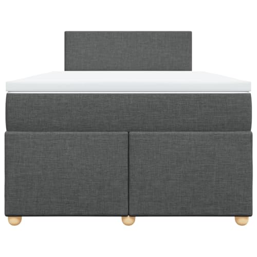HEFZGDB Boxspringbett mit Matratze Dunkelgrau 120x200 cm Stoff Ehebett Bettgestell Bed Frame Einzelbett für Schlafzimmer Gästezimmer Wohnbereich Herberge HEFZGDB Boxspringbett mit Matratze Dunkelgrau 120x200 cm Stoff Ehebett Bettgestell Bed Frame Einzelbett für Schlafzimmer Gästezimmer Wohnbereich Herberge von HEFZGDB