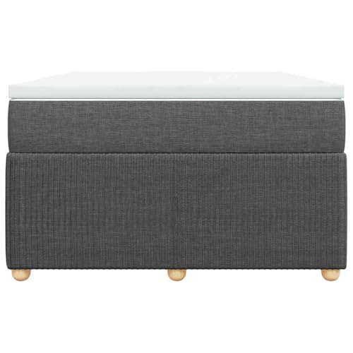 HEFZGDB Boxspringbett mit Matratze Dunkelgrau 120x200 cm Stoff Jugendbett Bettgestell Bed Frame Bettrahmen für Gästezimmer Wohnbereich Herberge Schlafzimmer HEFZGDB Boxspringbett mit Matratze Dunkelgrau 120x200 cm Stoff Jugendbett Bettgestell Bed Frame Bettrahmen für Gästezimmer Wohnbereich Herberge Schlafzimmer von HEFZGDB
