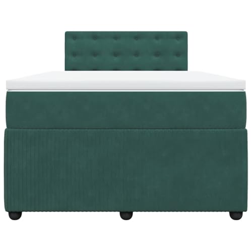 HEFZGDB Boxspringbett mit Matratze Dunkelgrün 120x190 cm Samt Daybed Bettgestell Bed Frame Doppelbett für Wohnbereich Schlafzimmer Gästezimmer Herberge HEFZGDB Boxspringbett mit Matratze Dunkelgrün 120x190 cm Samt Daybed Bettgestell Bed Frame Doppelbett für Wohnbereich Schlafzimmer Gästezimmer Herberge von HEFZGDB