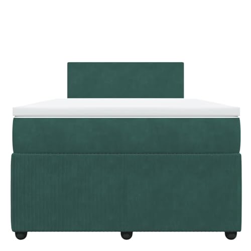 HEFZGDB Boxspringbett mit Matratze Dunkelgrün 120x190 cm Samt Daybed Bettgestell Bed Frame Doppelbett für Wohnbereich Schlafzimmer Gästezimmer Herberge HEFZGDB Boxspringbett mit Matratze Dunkelgrün 120x190 cm Samt Daybed Bettgestell Bed Frame Doppelbett für Wohnbereich Schlafzimmer Gästezimmer Herberge von HEFZGDB