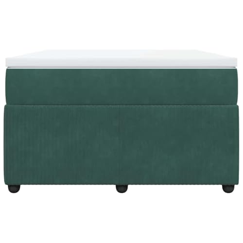 HEFZGDB Boxspringbett mit Matratze Dunkelgrün 120x200 cm Samt Ehebett Bed Frame Familienbett Doppelbett für Gästezimmer Herberge Schlafzimmer Wohnbereich HEFZGDB Boxspringbett mit Matratze Dunkelgrün 120x200 cm Samt Ehebett Bed Frame Familienbett Doppelbett für Gästezimmer Herberge Schlafzimmer Wohnbereich von HEFZGDB