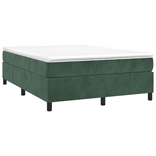 HEFZGDB Boxspringbett mit Matratze Dunkelgrün 140x190 cm Samt Bette Gästebett Bettgestell Doppelbett für Gästezimmer Schlafzimmer Wohnbereich Herberge HEFZGDB Boxspringbett mit Matratze Dunkelgrün 140x190 cm Samt Bette Gästebett Bettgestell Doppelbett für Gästezimmer Schlafzimmer Wohnbereich Herberge von HEFZGDB