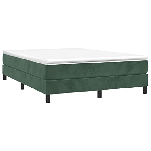 HEFZGDB Boxspringbett mit Matratze Dunkelgrün 140x190 cm Samt Bette Gästebett Bettgestell Doppelbett für Gästezimmer Schlafzimmer Wohnbereich Herberge HEFZGDB Boxspringbett mit Matratze Dunkelgrün 140x190 cm Samt Bette Gästebett Bettgestell Doppelbett für Gästezimmer Schlafzimmer Wohnbereich Herberge von HEFZGDB