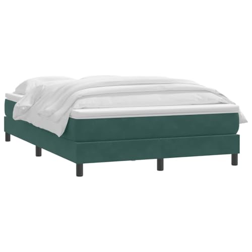 HEFZGDB Boxspringbett mit Matratze Dunkelgrün 140x210 cm Samt Bette Gästebett Bettgestell Doppelbett für Gästezimmer Schlafzimmer Wohnbereich Herberge HEFZGDB Boxspringbett mit Matratze Dunkelgrün 140x210 cm Samt Bette Gästebett Bettgestell Doppelbett für Gästezimmer Schlafzimmer Wohnbereich Herberge von HEFZGDB