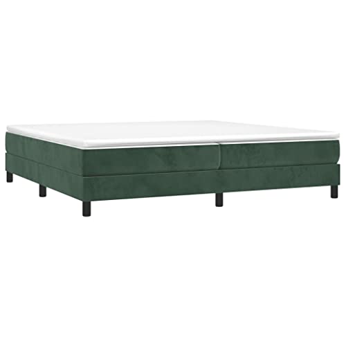 HEFZGDB Boxspringbett mit Matratze Dunkelgrün 200x200 cm Samt Bette Gästebett Bettgestell Doppelbett für Gästezimmer Schlafzimmer Wohnbereich Herberge HEFZGDB Boxspringbett mit Matratze Dunkelgrün 200x200 cm Samt Bette Gästebett Bettgestell Doppelbett für Gästezimmer Schlafzimmer Wohnbereich Herberge von HEFZGDB