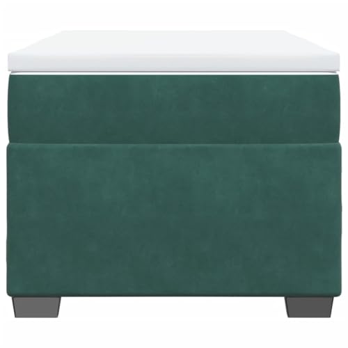 HEFZGDB Boxspringbett mit Matratze Dunkelgrün 80x200 cm Samt Single Bed Bed Frame Familienbett Bettrahmen für Wohnbereich Herberge Gästezimmer Schlafzimmer HEFZGDB Boxspringbett mit Matratze Dunkelgrün 80x200 cm Samt Single Bed Bed Frame Familienbett Bettrahmen für Wohnbereich Herberge Gästezimmer Schlafzimmer von HEFZGDB