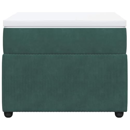 HEFZGDB Boxspringbett mit Matratze Dunkelgrün 90x190 cm Samt Ehebett Bed Frame Familienbett Doppelbett für Gästezimmer Herberge Schlafzimmer Wohnbereich HEFZGDB Boxspringbett mit Matratze Dunkelgrün 90x190 cm Samt Ehebett Bed Frame Familienbett Doppelbett für Gästezimmer Herberge Schlafzimmer Wohnbereich von HEFZGDB