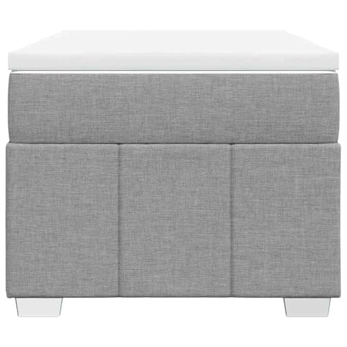 HEFZGDB Boxspringbett mit Matratze Hellgrau 100x200 cm Stoff Bette Gästebett Bed Frame Einzelbetten für Herberge Schlafzimmer Wohnbereich Gästezimmer HEFZGDB Boxspringbett mit Matratze Hellgrau 100x200 cm Stoff Bette Gästebett Bed Frame Einzelbetten für Herberge Schlafzimmer Wohnbereich Gästezimmer von HEFZGDB