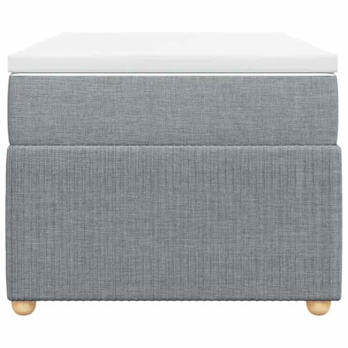 HEFZGDB Boxspringbett mit Matratze Hellgrau 100x200 cm Stoff Jugendbett Bettgestell Bed Frame Bettrahmen für Gästezimmer Wohnbereich Herberge Schlafzimmer HEFZGDB Boxspringbett mit Matratze Hellgrau 100x200 cm Stoff Jugendbett Bettgestell Bed Frame Bettrahmen für Gästezimmer Wohnbereich Herberge Schlafzimmer von HEFZGDB