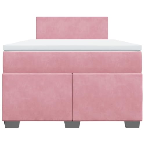 HEFZGDB Boxspringbett mit Matratze Rosa 120x190 cm Samt Einzelbett Familienbett Einzelbetten Doppelbett für Schlafzimmer Gästezimmer Herberge Wohnbereich HEFZGDB Boxspringbett mit Matratze Rosa 120x190 cm Samt Einzelbett Familienbett Einzelbetten Doppelbett für Schlafzimmer Gästezimmer Herberge Wohnbereich von HEFZGDB