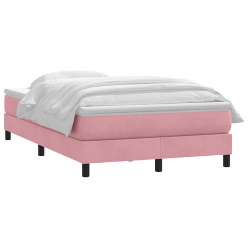 HEFZGDB Boxspringbett mit Matratze Rosa 120x220 cm Samt Bette Gästebett Bettgestell Doppelbett für Gästezimmer Schlafzimmer Wohnbereich Herberge HEFZGDB Boxspringbett mit Matratze Rosa 120x220 cm Samt Bette Gästebett Bettgestell Doppelbett für Gästezimmer Schlafzimmer Wohnbereich Herberge von HEFZGDB