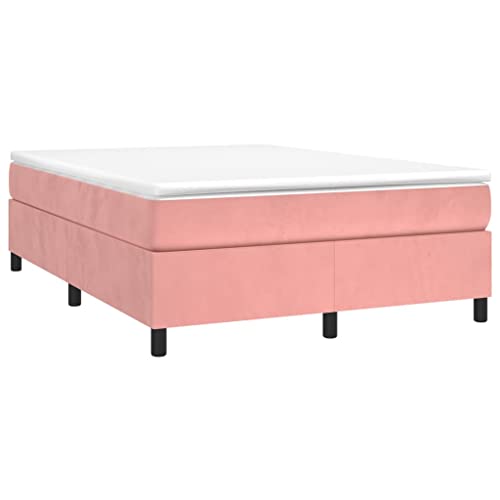 HEFZGDB Boxspringbett mit Matratze Rosa 140x200 cm Samt Bette Gästebett Bettgestell Doppelbett für Gästezimmer Schlafzimmer Wohnbereich Herberge HEFZGDB Boxspringbett mit Matratze Rosa 140x200 cm Samt Bette Gästebett Bettgestell Doppelbett für Gästezimmer Schlafzimmer Wohnbereich Herberge von HEFZGDB