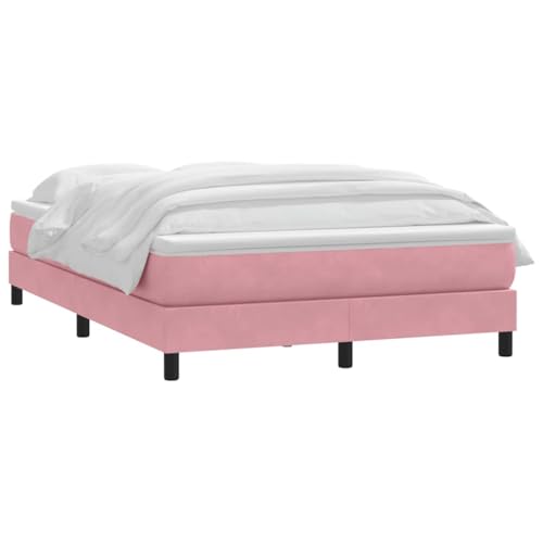 HEFZGDB Boxspringbett mit Matratze Rosa 140x210 cm Samt Bette Gästebett Bettgestell Doppelbett für Gästezimmer Schlafzimmer Wohnbereich Herberge HEFZGDB Boxspringbett mit Matratze Rosa 140x210 cm Samt Bette Gästebett Bettgestell Doppelbett für Gästezimmer Schlafzimmer Wohnbereich Herberge von HEFZGDB